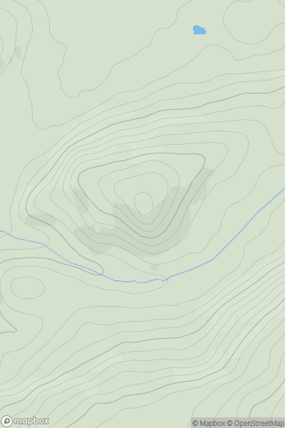 Thumbnail image for Latterbarrow [Lake District C&W] showing contour plot for surrounding peak